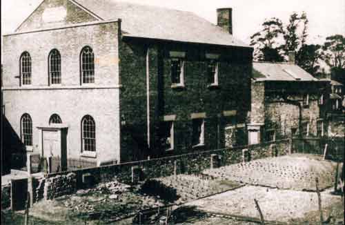Black and white photo of the former Primitive Methodist Church in Compton Ashbourne
