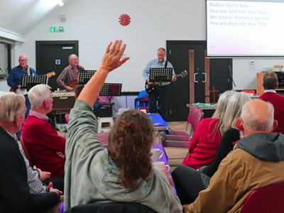 Photo of the Praise service at Ashbourne Methodist Church