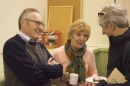 Enjoying refreshments